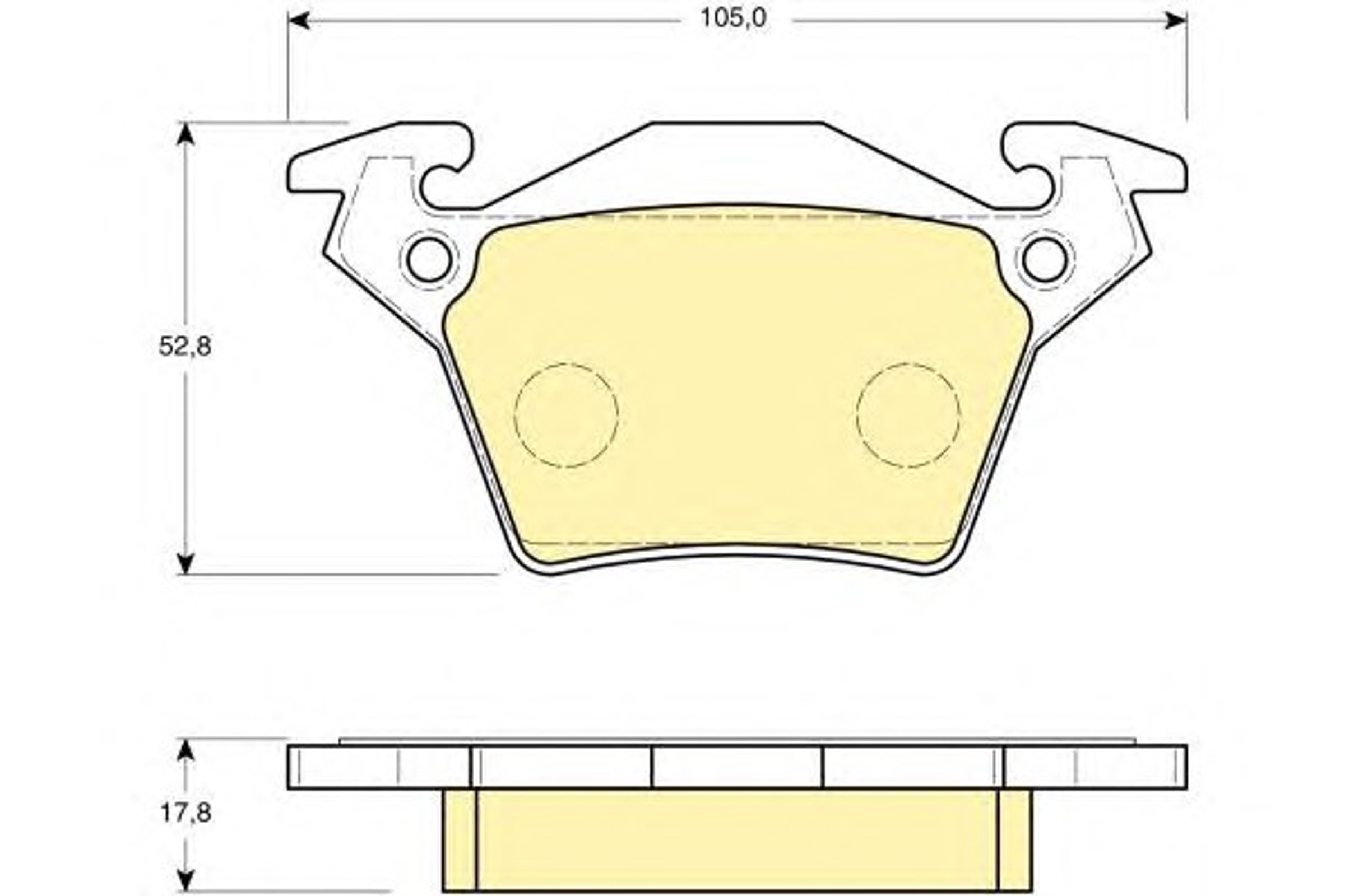 Колодки тормозные дисковые комплект GIRLING 6114084