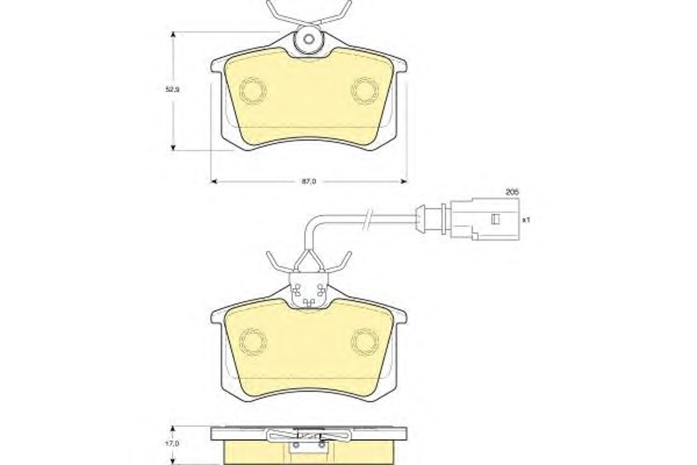 Колодки тормозные дисковые GIRLING 6114151
