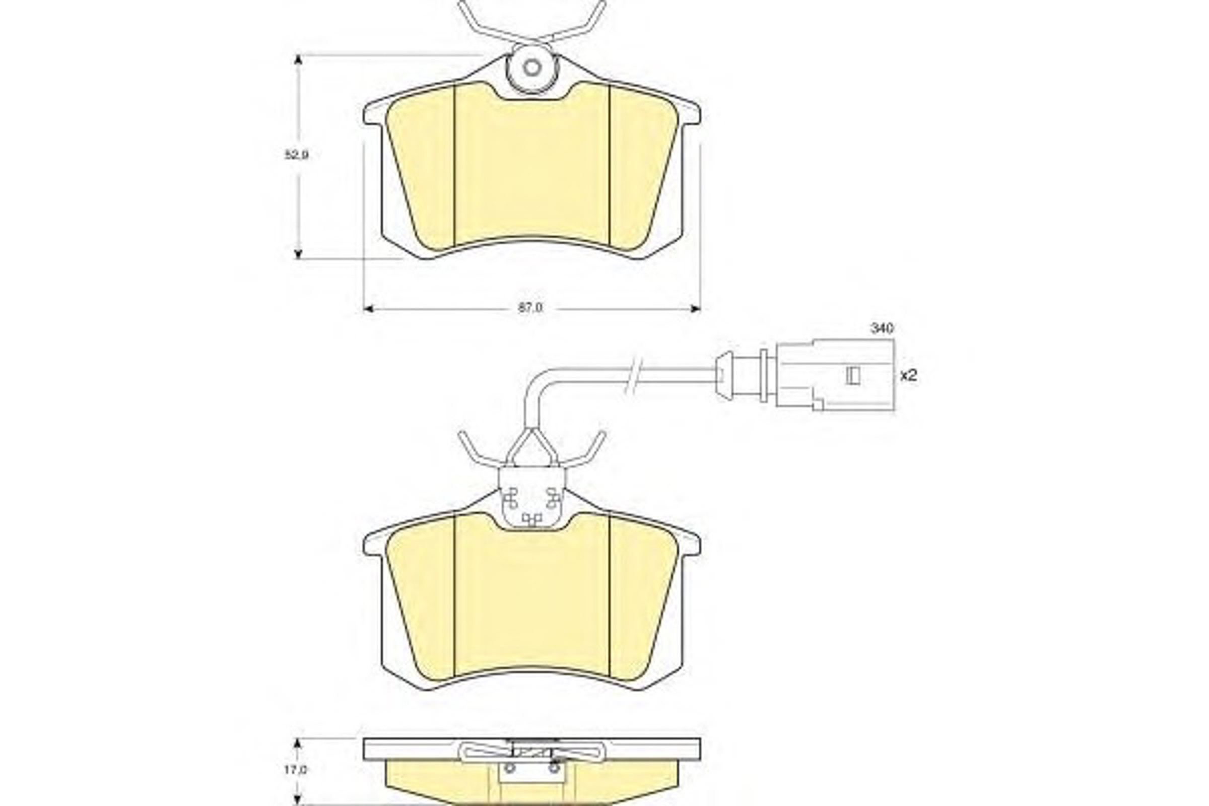 Колодки тормозные дисковые GIRLING 6114171
