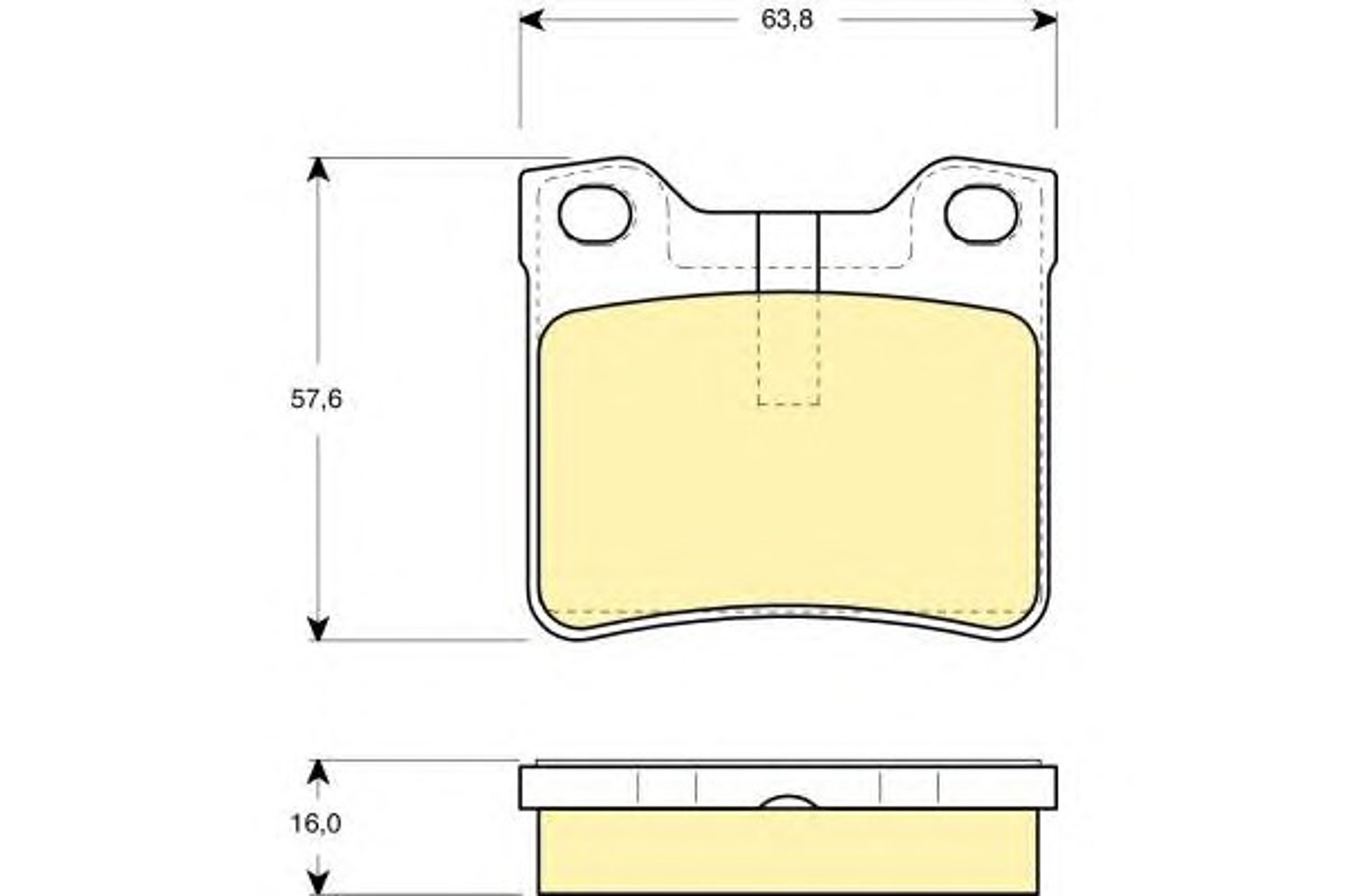 Комплект тормозных колодок дисковый тормоз GIRLING 6114322