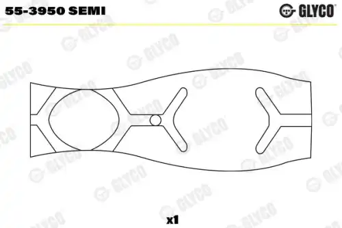 55-3950 semi втулка шатуна 6x GLYCO 55-3950 SEMI