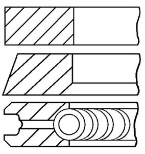 Кольца поршневые GOETZE ENGINE 08-434300-00