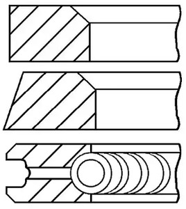 Кольца поршневые GOETZE ENGINE 08-306300-00