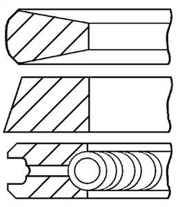 Кольца поршневые GOETZE ENGINE 08-122200-00