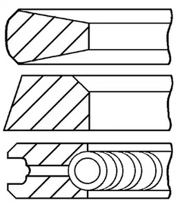 Кольца поршневые GOETZE ENGINE 08-126600-00