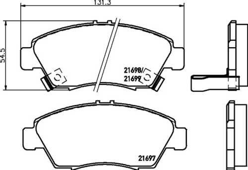Тормозные колодки дисковые HELLA/BEHR/PAGID 8DB355027-211