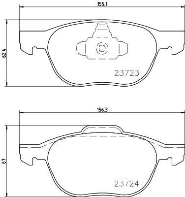 Тормозные колодки дисковые HELLA/BEHR/PAGID 8DB355027-881