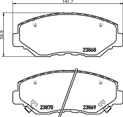 Тормозные колодки дисковые HELLA/BEHR/PAGID 8DB355028-011