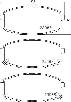 Тормозные колодки дисковые HELLA/BEHR/PAGID 8DB355028-091