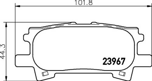 Тормозные колодки дисковые HELLA/BEHR/PAGID 8DB355028-101