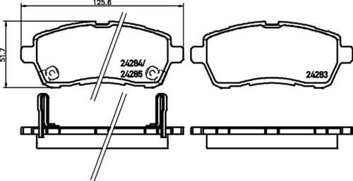 Тормозные колодки дисковые HELLA/BEHR/PAGID 8DB355028-381