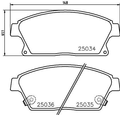 8db355028-821 колодки chevrolet cruze 09- HELLA/BEHR/PAGID 8DB355028-821