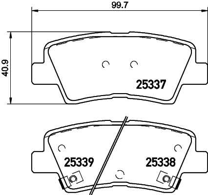 Тормозные колодки дисковые HELLA/BEHR/PAGID 8DB355028-871