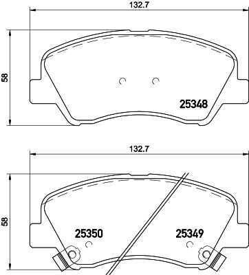Тормозные колодки дисковые HELLA/BEHR/PAGID 8DB355028-881