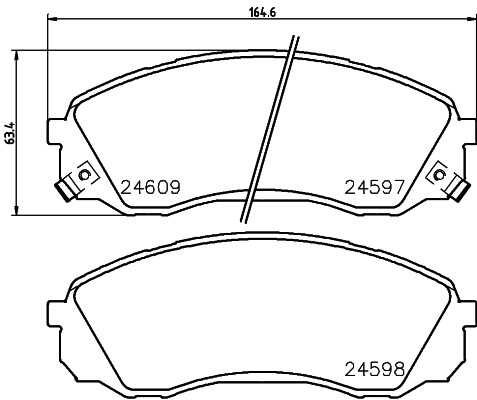 Тормозные колодки дисковые HELLA/BEHR/PAGID 8DB355029-671