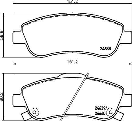 Тормозные колодки дисковые HELLA/BEHR/PAGID 8DB355029-731