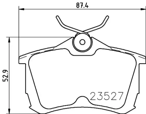 Колодки тормозные дисковые комплект HELLA/BEHR/PAGID 8DB355030-161