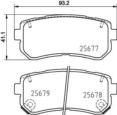 Тормозные колодки дисковые HELLA/BEHR/PAGID 8DB355037-541