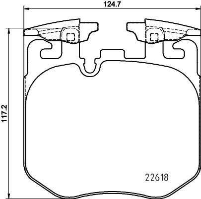 Тормозные колодки дисковые HELLA/BEHR/PAGID 8DB355039-461