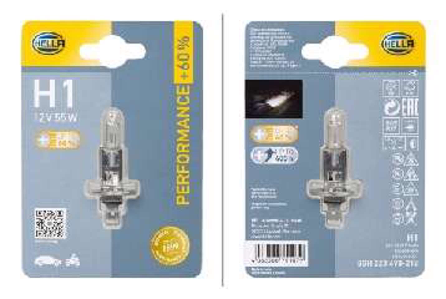 Лампа накаливания h1 12v 55w p145s +6 HELLA/BEHR/PAGID 8GH223498-218