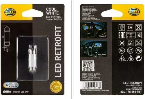 Лампа светодиодная HELLA/BEHR/PAGID 8GL178560-561