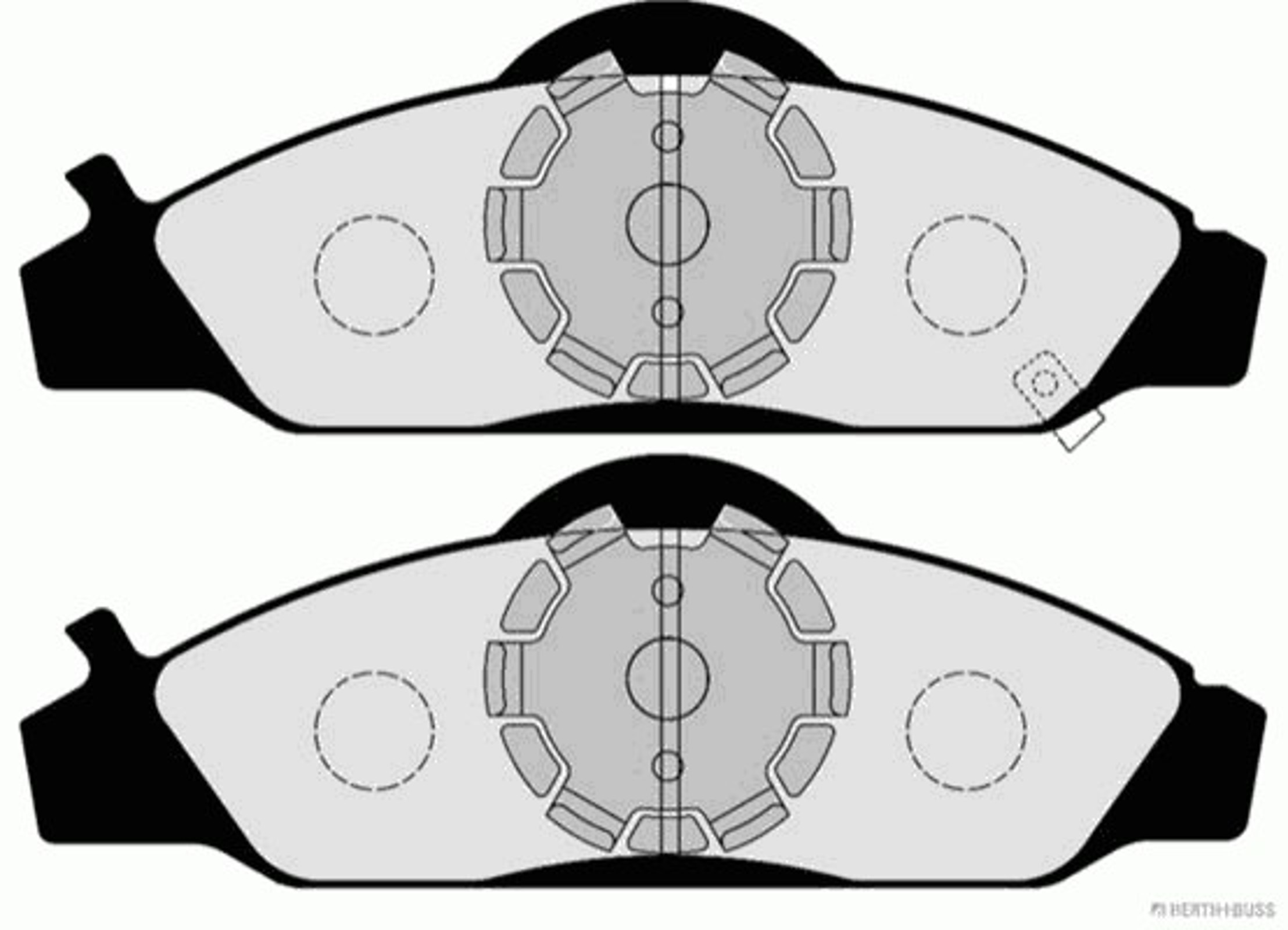 Колодки тормозные дисковые HERTH+BUSS JAKOPARTS J3600405