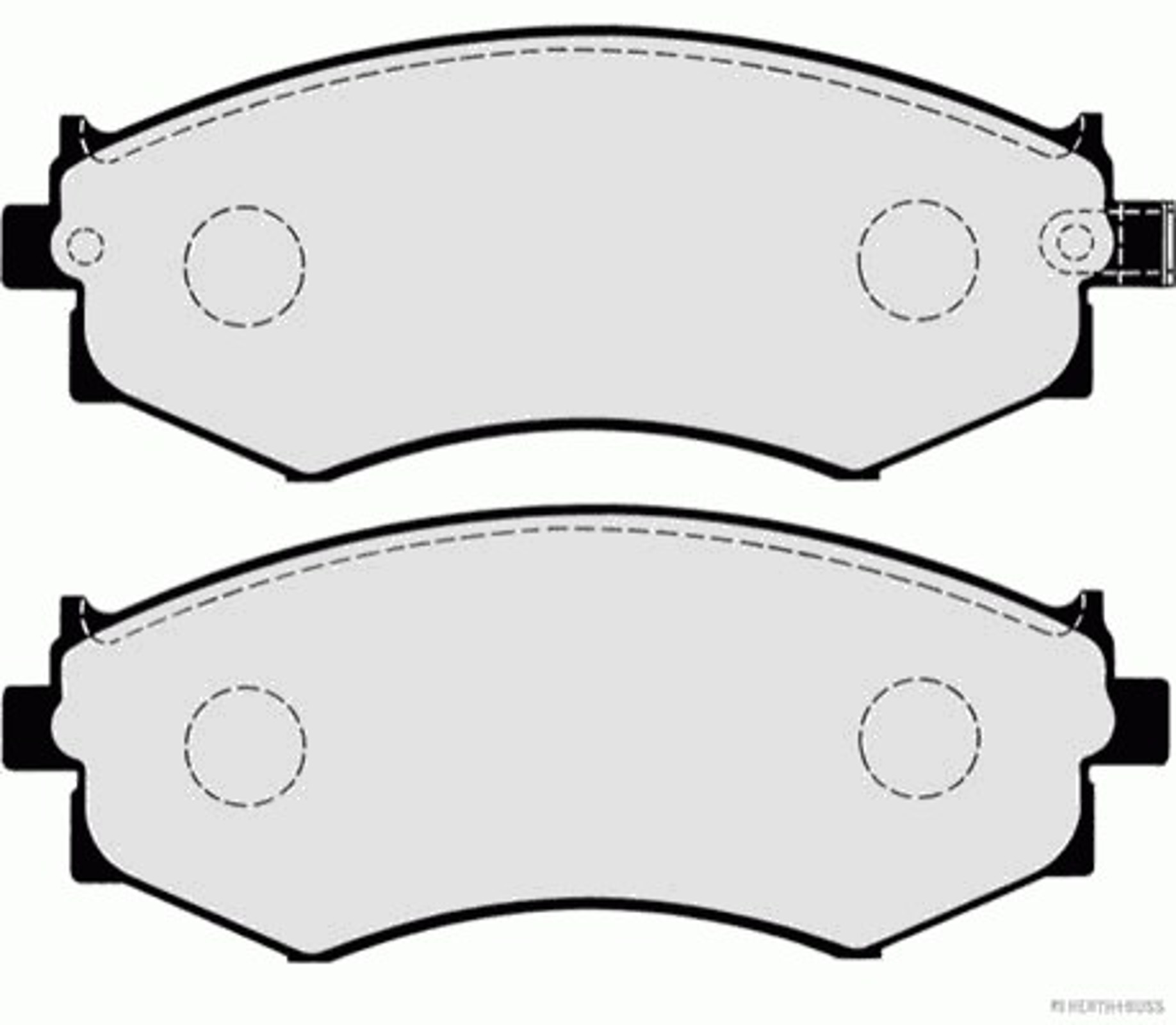 Колодки тормозные дисковые HERTH+BUSS JAKOPARTS J3601042