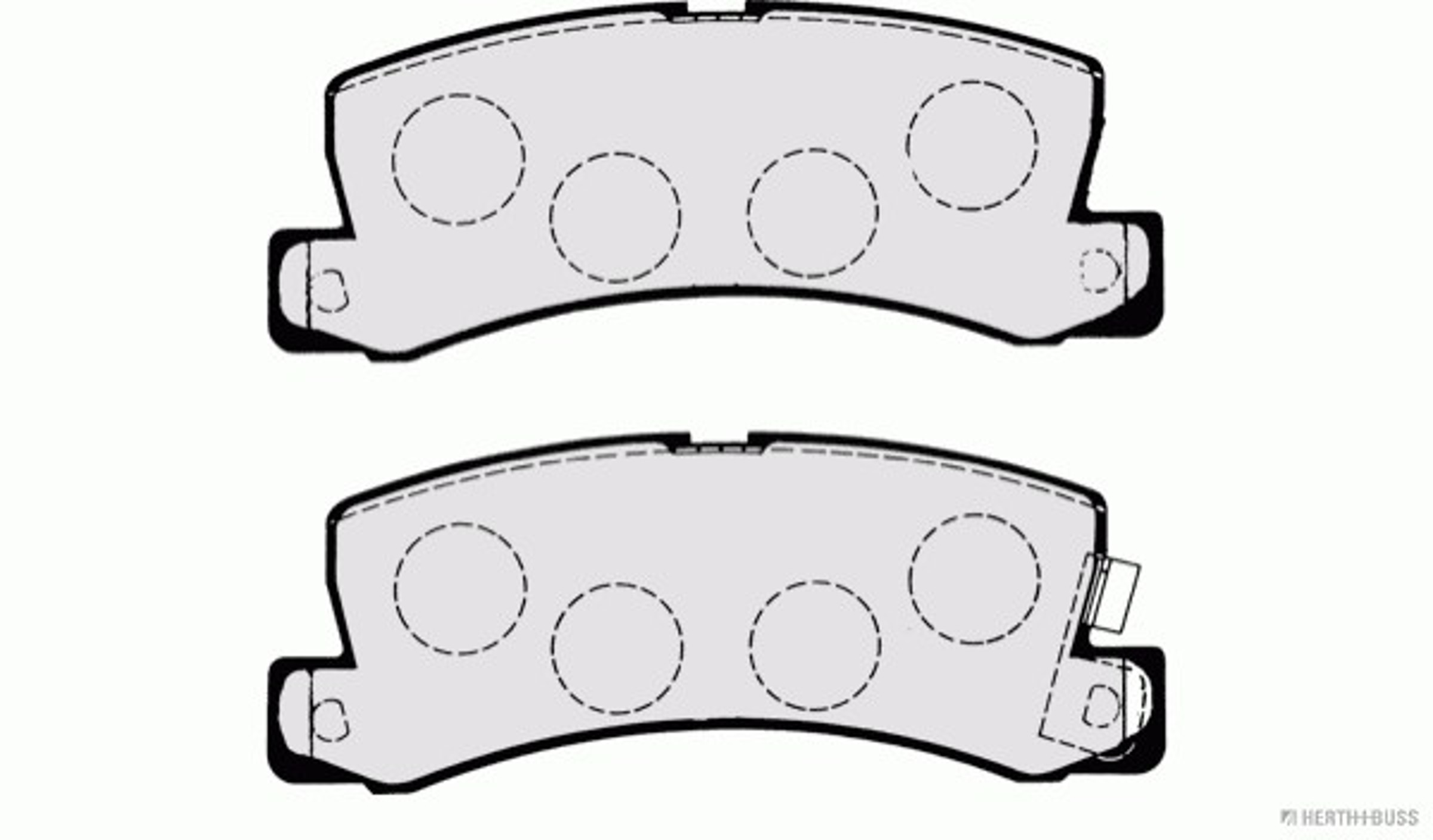 Колодки тормозные дисковые HERTH+BUSS JAKOPARTS J3612013