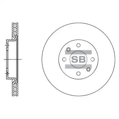 Sd3061 диск тормозной передний HI-Q SD3061