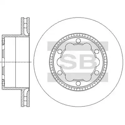 Sd5603 диск тормозной задний HI-Q SD5603
