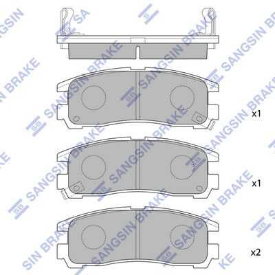 Тормозные колодки дисковые HI-Q SP1046R