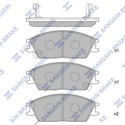 Передние дисковые колодки HI-Q SP1047