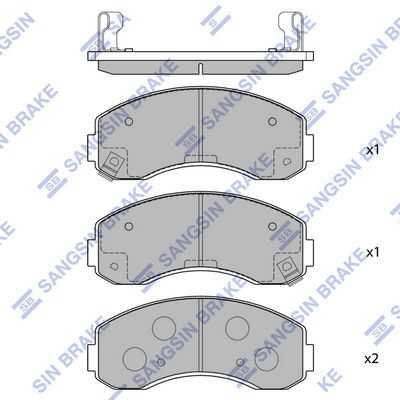 Тормозные колодки дисковые HI-Q SP1056