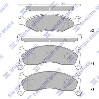 Тормозные колодки дисковые HI-Q SP1070