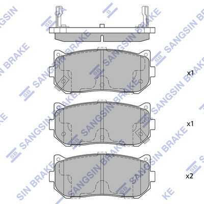 Тормозные колодки дисковые HI-Q SP1079-R