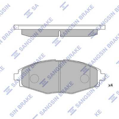 Передние дисковые колодки HI-Q SP1086
