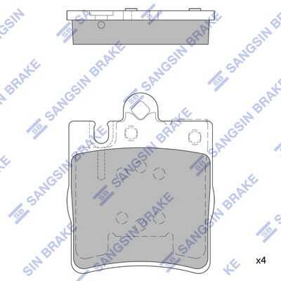 Колодки дисковые задние HI-Q SP1089A