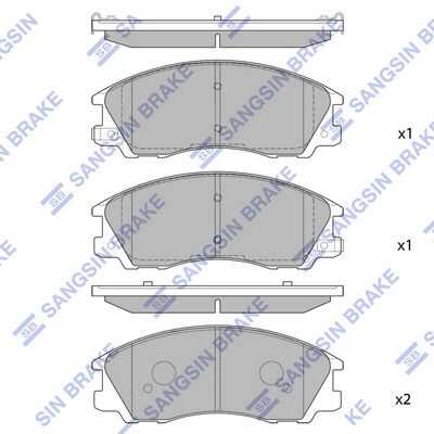 Тормозные колодки дисковые HI-Q SP1097
