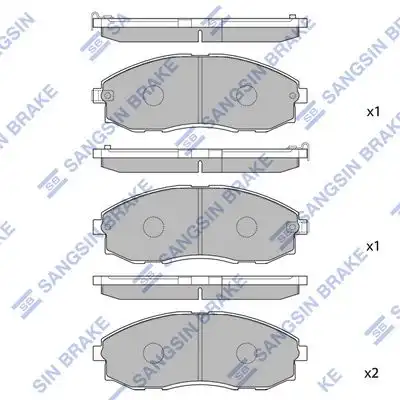 Sp1099sns колодки дисковые п. HI-Q SP1099