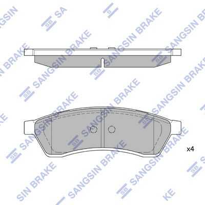 Тормозные колодки дисковые HI-Q SP1119R