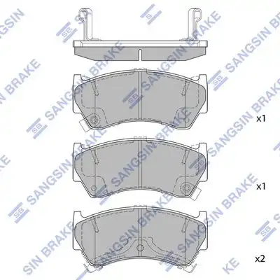 Sp1122 колодки дисковые передние HI-Q SP1122