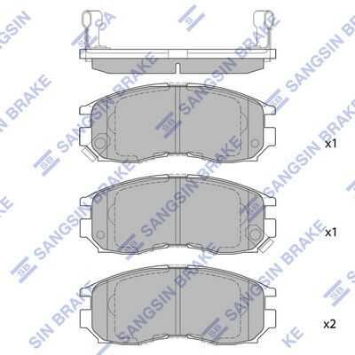 Тормозные колодки дисковые HI-Q SP1134