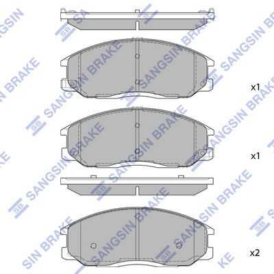 Тормозные колодки дисковые HI-Q SP1157