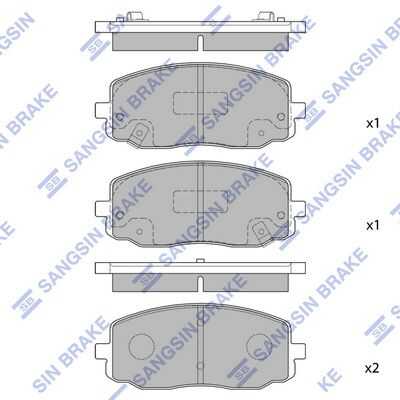 Передние дисковые колодки HI-Q SP1172