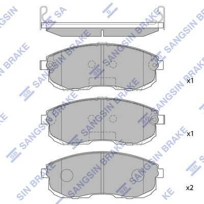 Sp1183sns 293 12 d106m2y991 колодки дисковые п. HI-Q SP1183