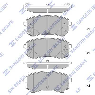 Тормозные колодки дисковые HI-Q SP1189