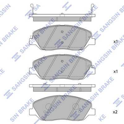 Передние дисковые колодки HI-Q SP1194