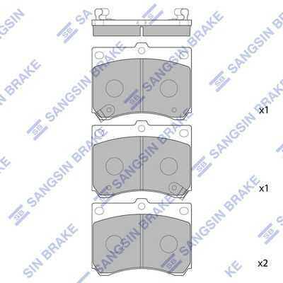 Тормозные колодки дисковые HI-Q SP1216