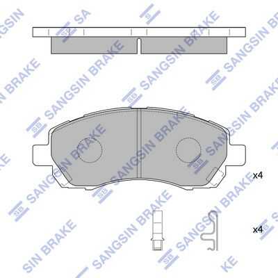 Тормозные колодки дисковые HI-Q SP1228