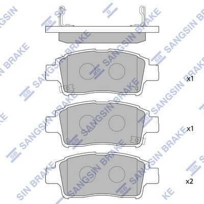 Колодки дисковые передние HI-Q SP1230